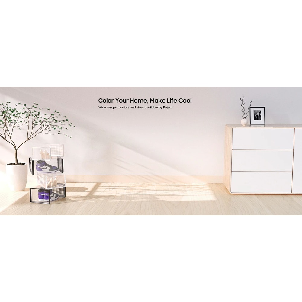 Clear Stackable Shoe Storage Boxes Large Sneaker Organizer Containers SpaceSaving Shoe Rack Altern 6