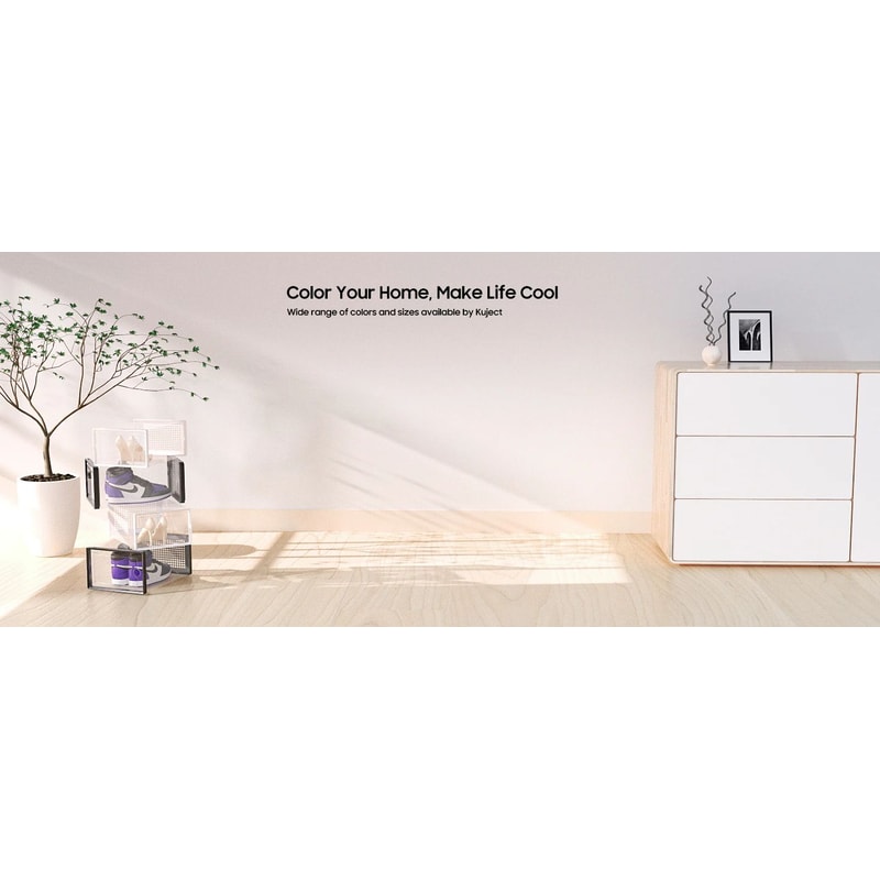 Clear Stackable Shoe Storage Boxes Large Sneaker Organizer Containers SpaceSaving Shoe Rack Altern 6