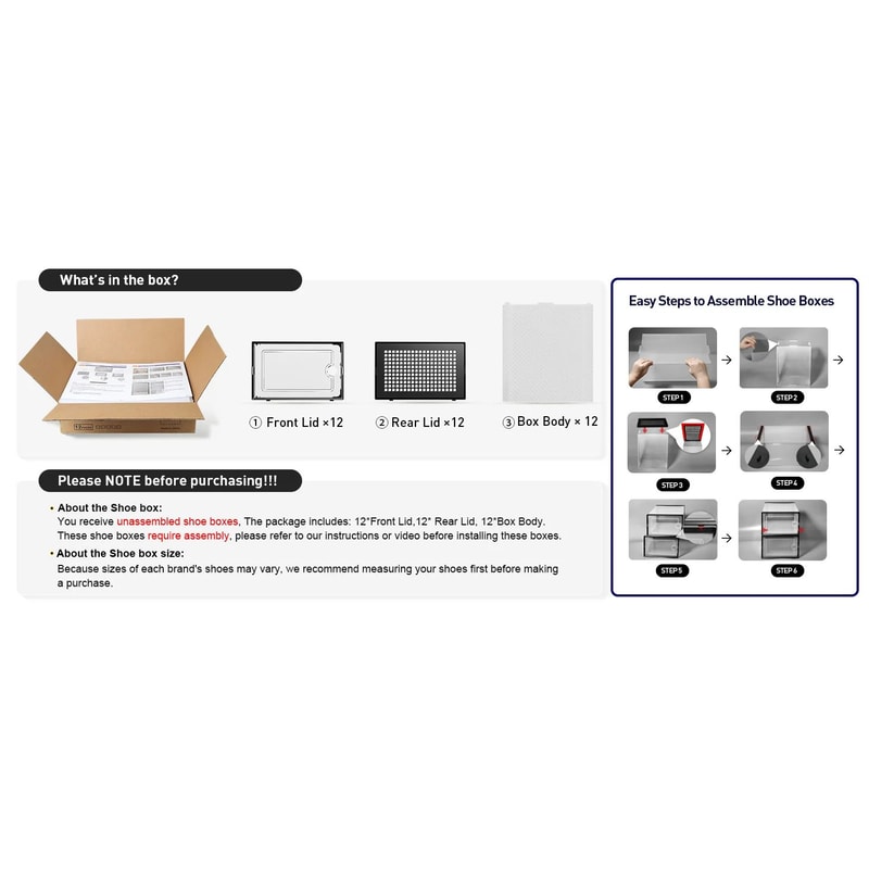 Clear Stackable Shoe Storage Boxes Large Sneaker Organizer Containers SpaceSaving Shoe Rack Altern 17