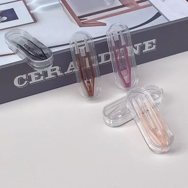 Contact Lens Travel Kit With Tweezers Long Clamp Rod Transparent Case Container Box Easy Hygienic 1