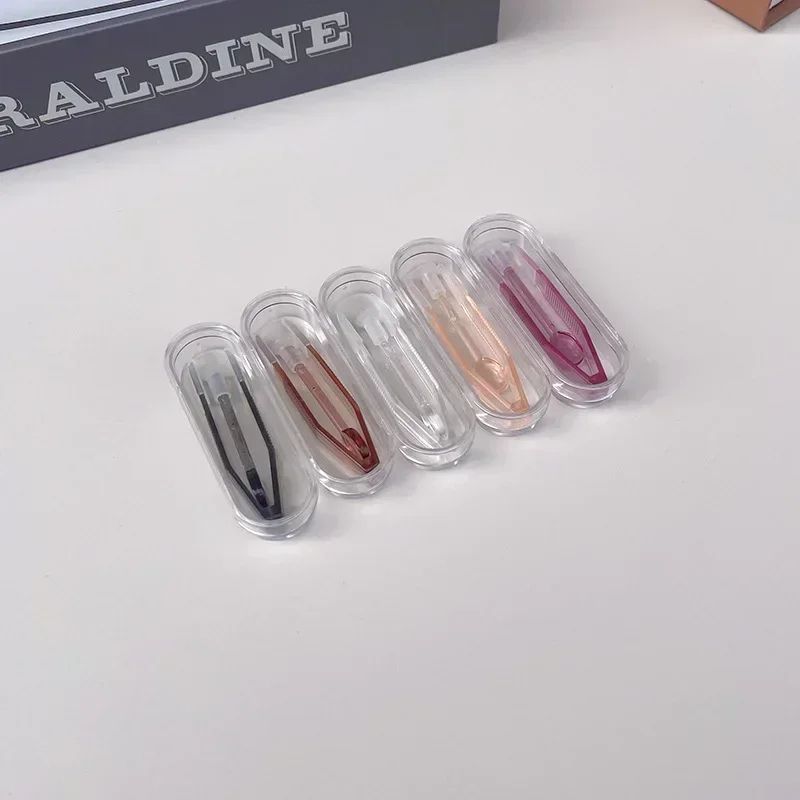 Contact Lens Travel Kit With Tweezers Long Clamp Rod Transparent Case Container Box Easy Hygienic 5