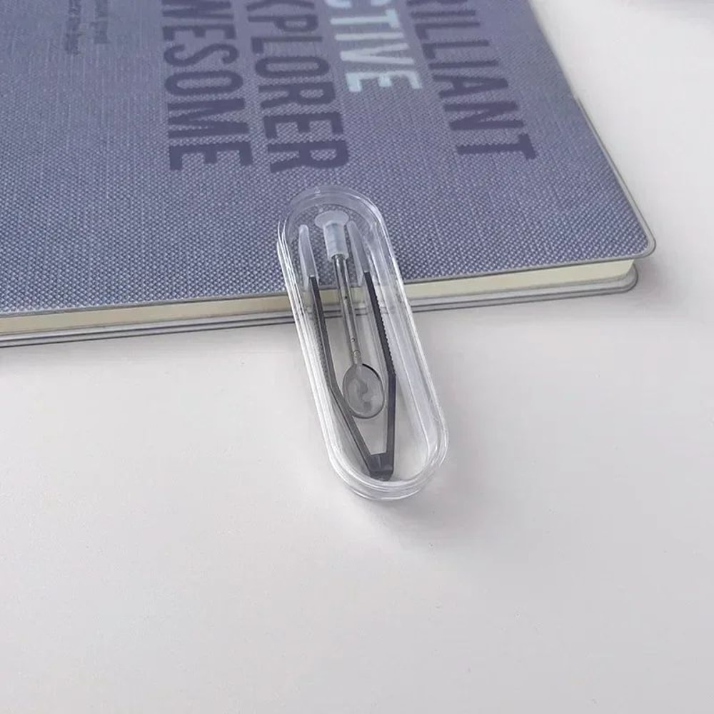 Contact Lens Travel Kit With Tweezers Long Clamp Rod Transparent Case Container Box Easy Hygienic 8