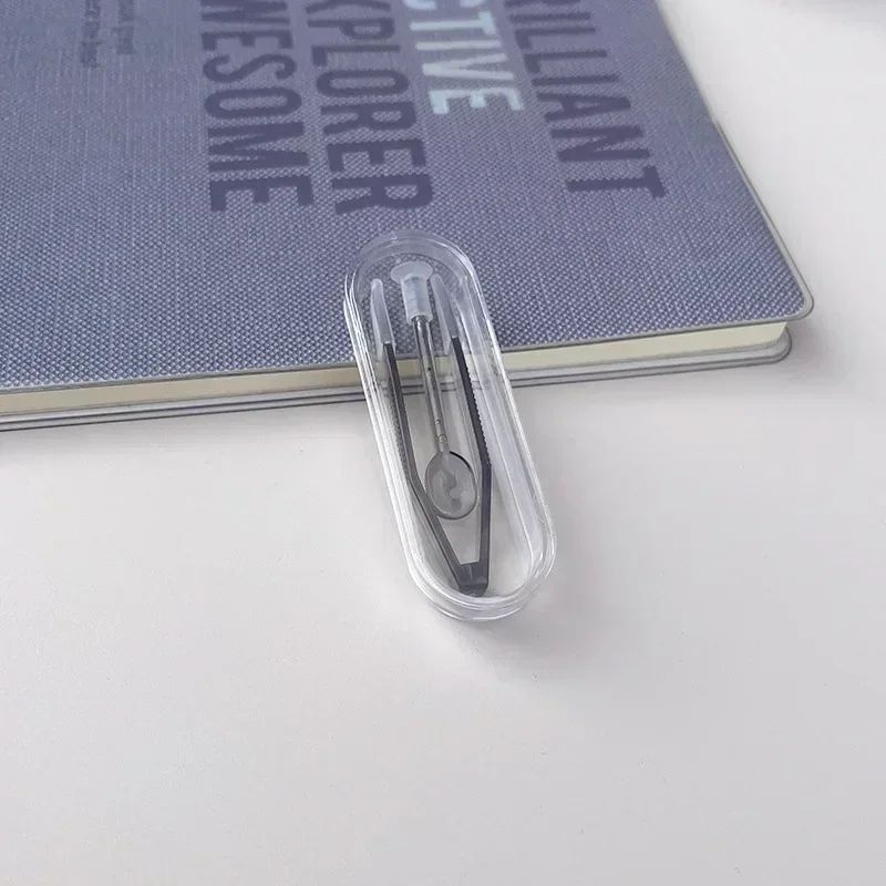 Contact Lens Travel Kit With Tweezers Long Clamp Rod Transparent Case Container Box Easy Hygienic 8