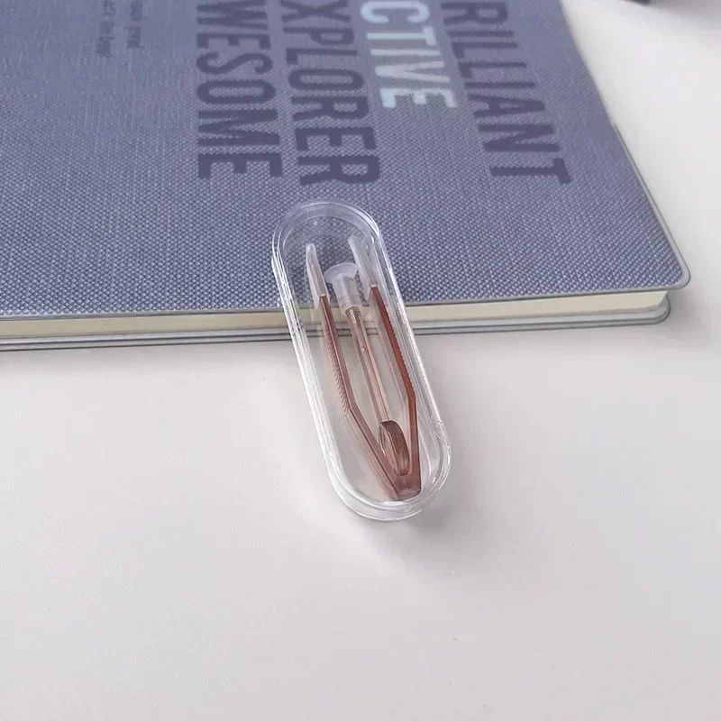 Contact Lens Travel Kit With Tweezers Long Clamp Rod Transparent Case Container Box Easy Hygienic 10
