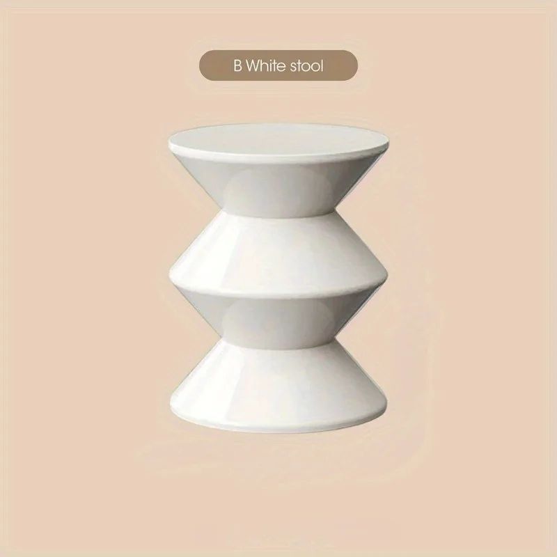 Modern Plastic Side End Table Durable Small Coffee Table Nightstand For Living Room Sofa Hallway B 13