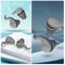 3Layer Reusable Silicone Sleep Earplugs For Noise Reduction Snoring Soft Waterproof For Travel S 3