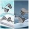 3Layer Reusable Silicone Sleep Earplugs For Noise Reduction Snoring Soft Waterproof For Travel S 9