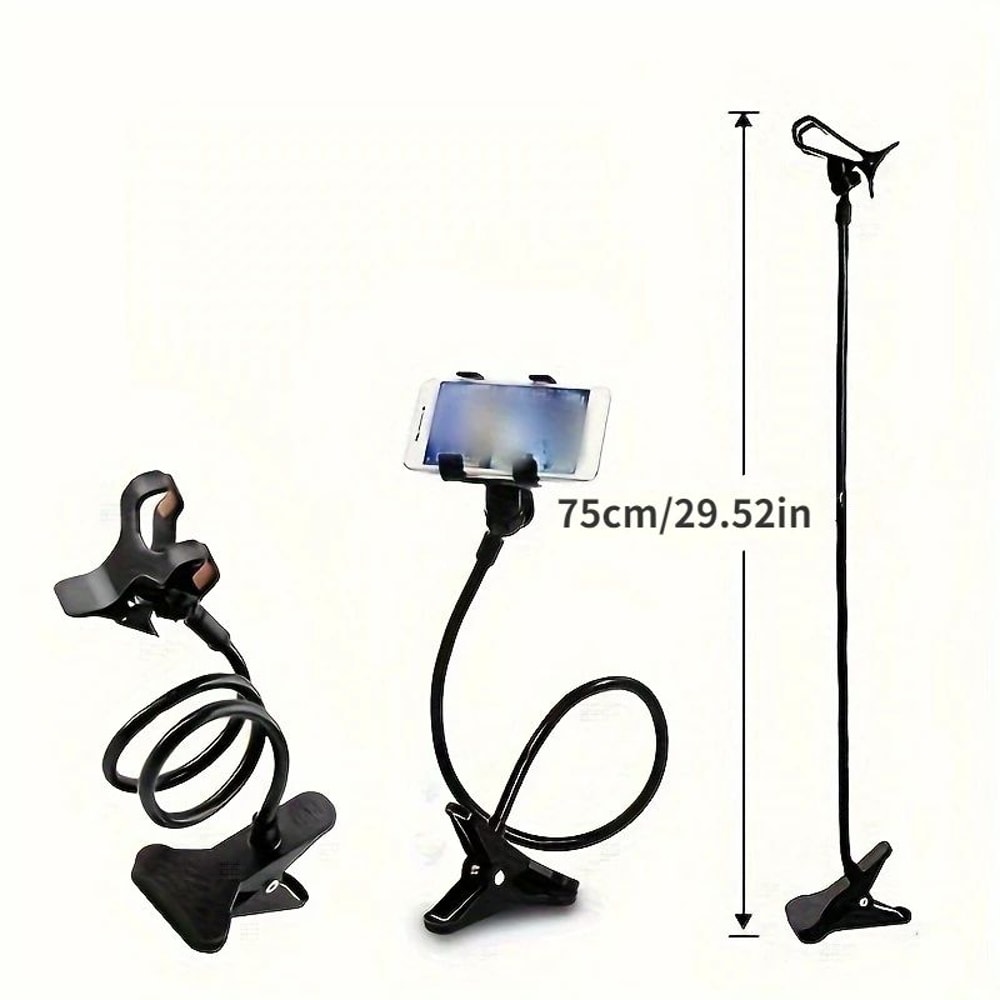 276 Inches Flexible Phone Holder Stand With 360 Clip Lazy Bed Desk Mount Bracket For Smartphones 2