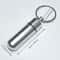 Waterproof Aluminum Pill Box Keychain With Carabiner Outdoor Travel Medicine Case Container Secure 3