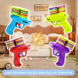 3-hole target launcher toy for kids 3+ - interactive party game, abs mini blaster fun, christmas gift idea
