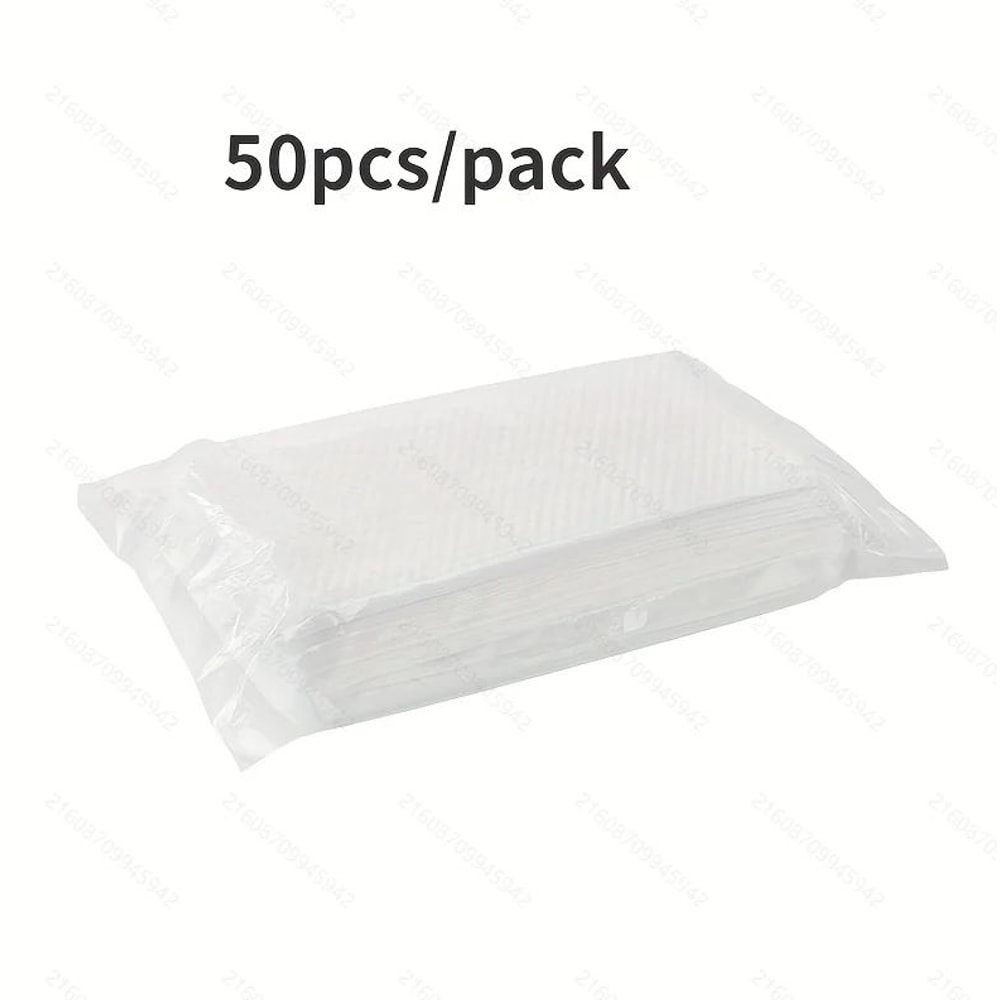 50 Pcs Disposable Cleaning Cloth Refills W Velcro Pad NoRinse Magic Eraser Sheets For Kitchen Bat 6