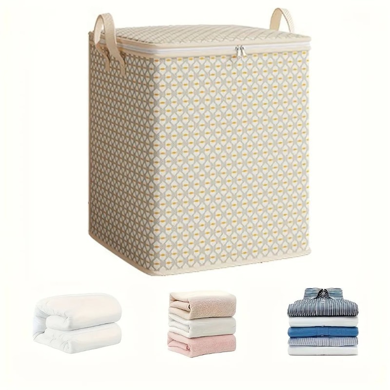 Extra Large Under Bed Storage Bag W Zipper Bedding Clothing Organizer Foldable Space Saver For Cl 3