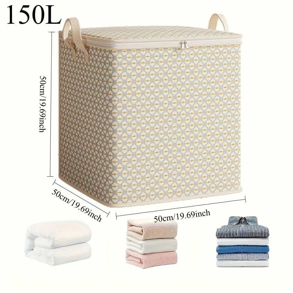 Extra Large Under Bed Storage Bag W Zipper Bedding Clothing Organizer Foldable Space Saver For Cl 8