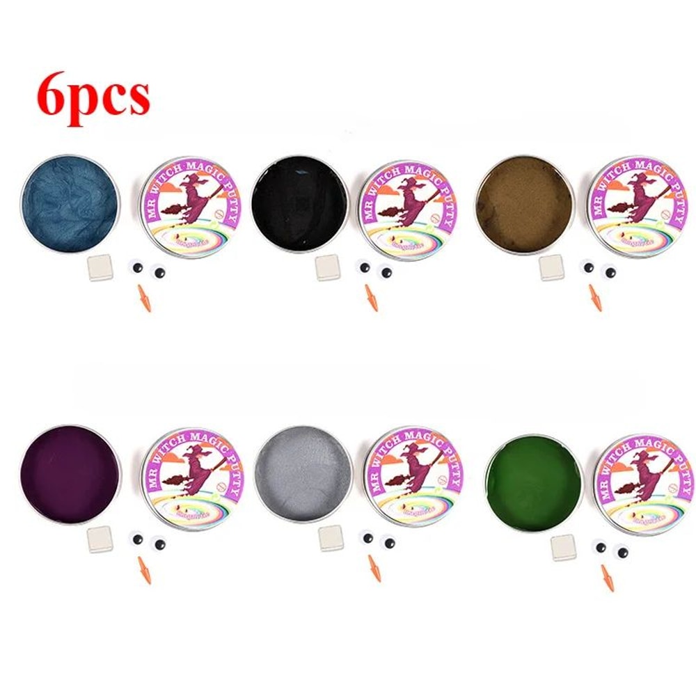 Magnetic Putty Stress Relief Puzzle Toy Creative Silicone Plasticine In Metal Tin DIY Fidget Gift 11