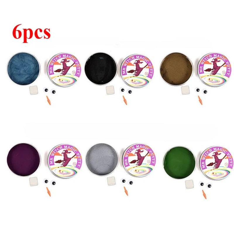 Magnetic Putty Stress Relief Puzzle Toy Creative Silicone Plasticine In Metal Tin DIY Fidget Gift 11