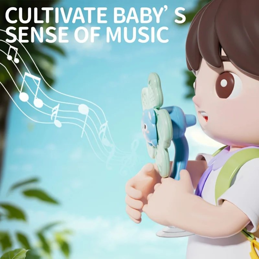 Baby Suction Cup Windmill Spinner Toy 6M Manual Rotating Bear Sensory Toy Bath High Chair Motor S 5