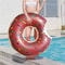 Donut Inflatable Pool Float Ring Cute Pool Party Lounger Photo Prop Durable EasyClean Plastic For 1