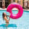 Donut Inflatable Pool Float Ring Cute Pool Party Lounger Photo Prop Durable EasyClean Plastic For 4