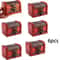 6 Pcs Vintage Wooden Jewelry Boxes W Lock Mini Treasure Chest Ring Keepsake Storage Stackable Red 6