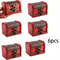 6 Pcs Vintage Wooden Jewelry Boxes W Lock Mini Treasure Chest Ring Keepsake Storage Stackable Red 6