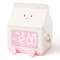 Cute Milk Box Digital Alarm Clock Mini LED Date Display Countdown Timer Silent Triple Alarm Rechar 1