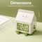 Cute Milk Box Digital Alarm Clock Mini LED Date Display Countdown Timer Silent Triple Alarm Rechar 2