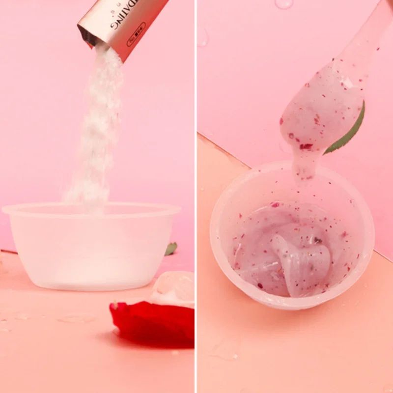 Hydro Jelly Face Mask Powder Rose Whitening Aloe Vera DIY Rubber PeelOff SPA Mask For Hydration 5