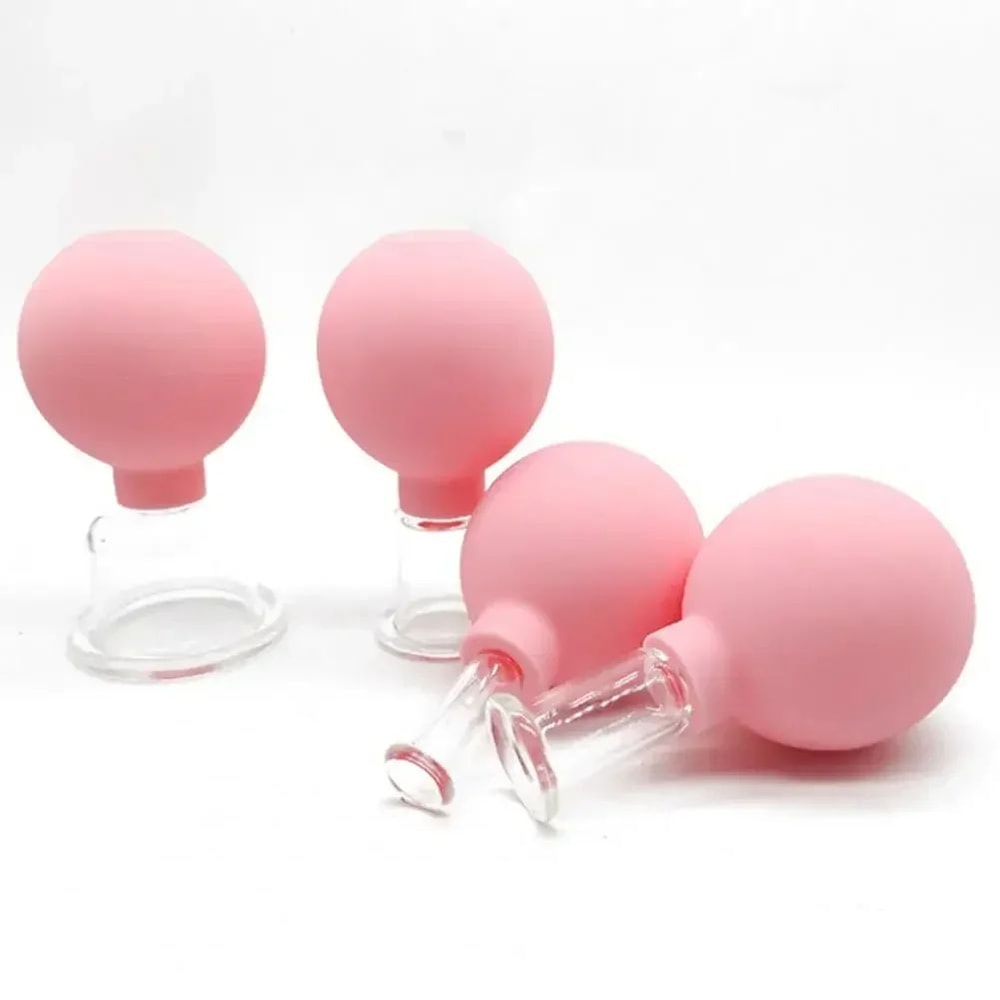 Glass Vacuum Cupping Set For Face Body Silicone Suction Cellulite Massager Cups For Muscle Relaxa 4