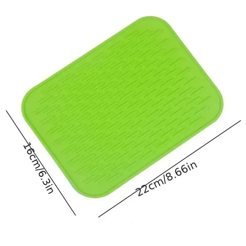 Heat Resistant Silicone Table Pad Trivet Hot Pot Pan Mat Protector Flexible EasyWash Coaster For 2