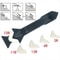 5in1 Caulk Remover Sealant Finishing Tool Kit Grout Scraper Angle Spreader Set For Sink Window R 3