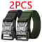 Unisex Tactical Waist Belt W Automatic Buckle HeavyDuty Nylon Webbing Adjustable Outdoor Hiking Wo 8