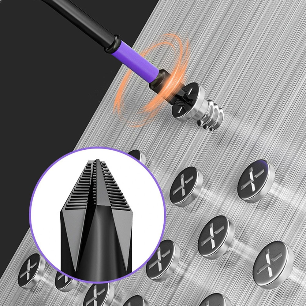 D1 AntiSlip Magnetic Screwdriver Bits Set ShockProof Impact Ready High Hardness S2 Steel Driver Bi 2