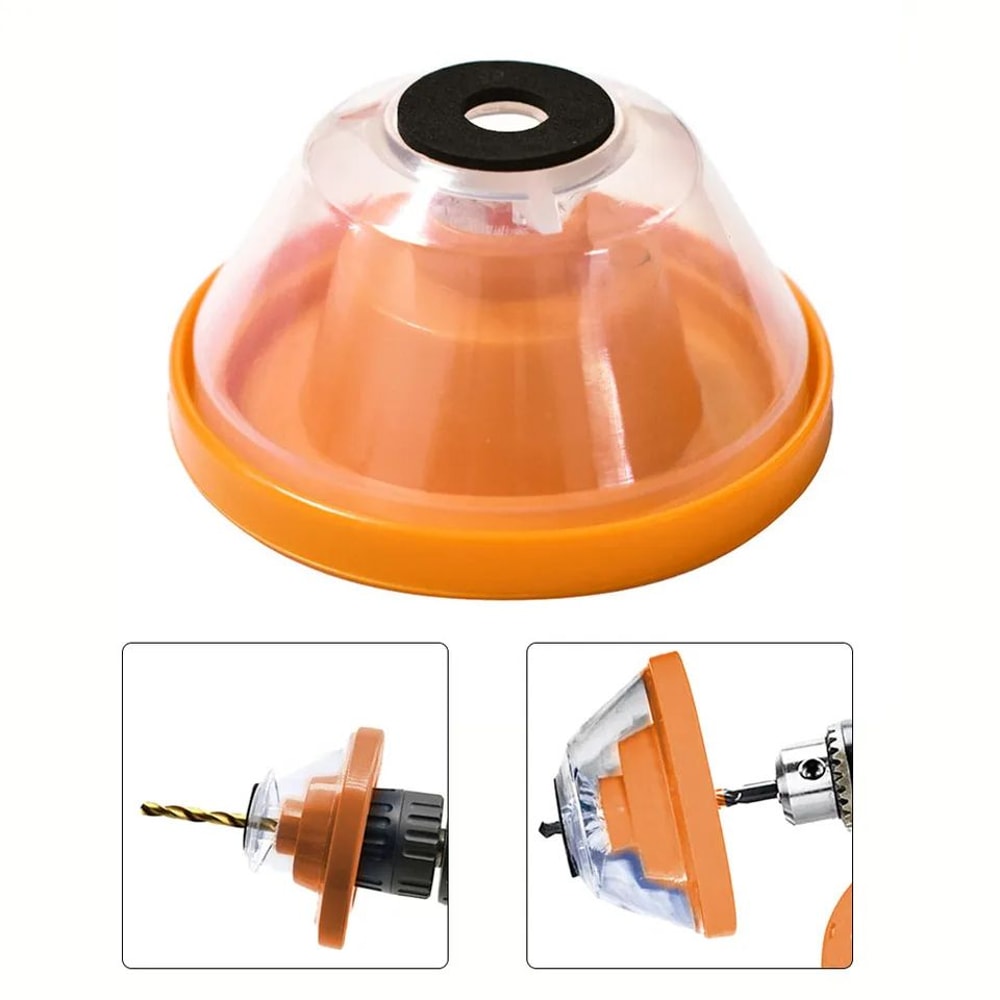 Electric Drill Dust Cover Collector DustProof Bowl Shield W Sealed Buckle Fits 410mm Bits For Clea 2