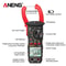ANENG ST180 Clamp Meter 4000 Count 400A AC Ammeter Multimeter W NCV Hz Capacitance 600V Tester 4