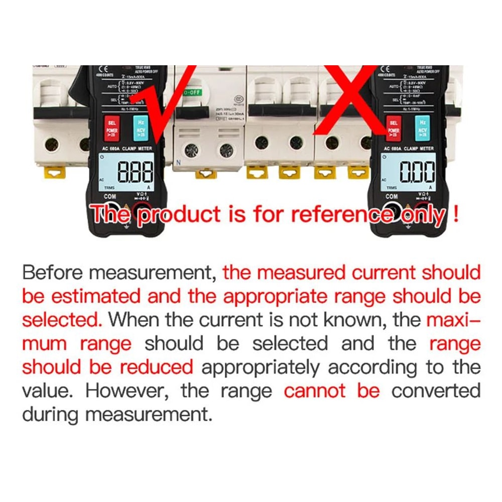 ANENG ST180 Clamp Meter 4000 Count 400A AC Ammeter Multimeter W NCV Hz Capacitance 600V Tester 18