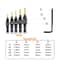 5 Pcs Countersink Drill Bit Set For Wood Screws No5 No12 Adjustable Pilot Hole Counterbore 14 In 5