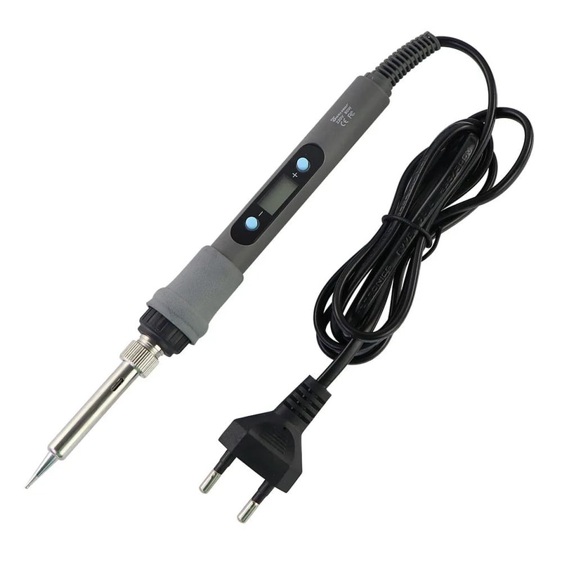 60W Digital Adjustable Soldering Iron Kit 392842F Temp Control W Display Tips Solder Tin For Elec 5