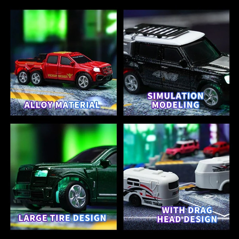 164 Mini RC Car Alloy 60Min Run Time 98131 Ft Remote Range USB Rechargeable Pocket Remote Control 4