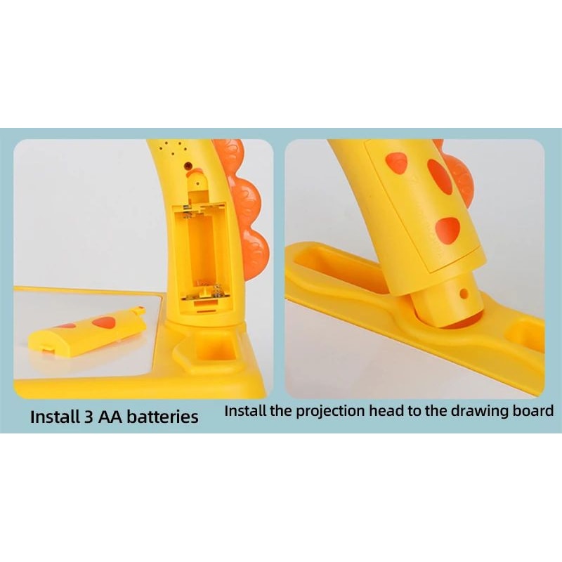 Kids LED Projector Drawing Table Trace Paint Art Desk Set Educational Learning Board Toy For Todd 16