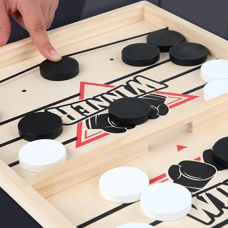 Fast Sling Puck Table Game Desktop Mini Hockey Board 2Player Party Battle Game For Kids Family Par 0