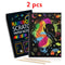 100 Pcs Rainbow Scratch Art Note Cards Set Dazzling DIY Scratch Painting Kit For Kids TeensParentCh 7