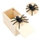 Wooden Spider Scare Prank Box Hidden Jump Trick Gift Funny Halloween Horror Party Gag Toy For Kids 0