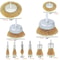 10Pack Wire Brush Wheel Cup Set Coarse Crimped Steel Rust Remover For Drill 14 In Shank Cleaning 3