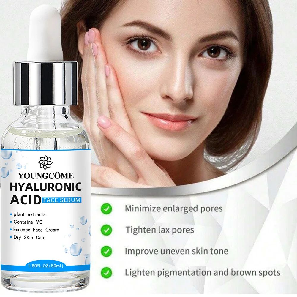 Hyaluronic Acid Facial Essence Serum Deep Moisturizing Korean Skincare With Vitamin C Botanical E 4