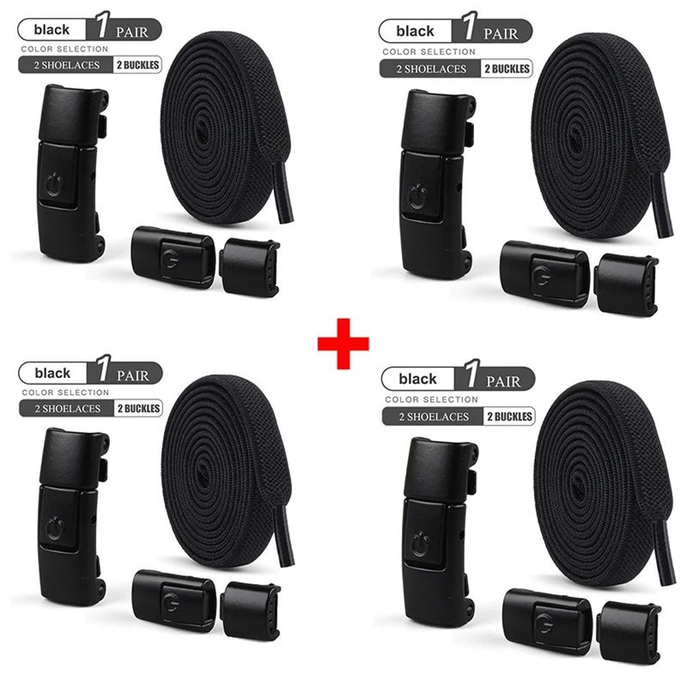 NoTie Elastic Shoelaces With Metal Press Lock Flat Sneaker Laces For Kids Adults Quick Lace Syste 26