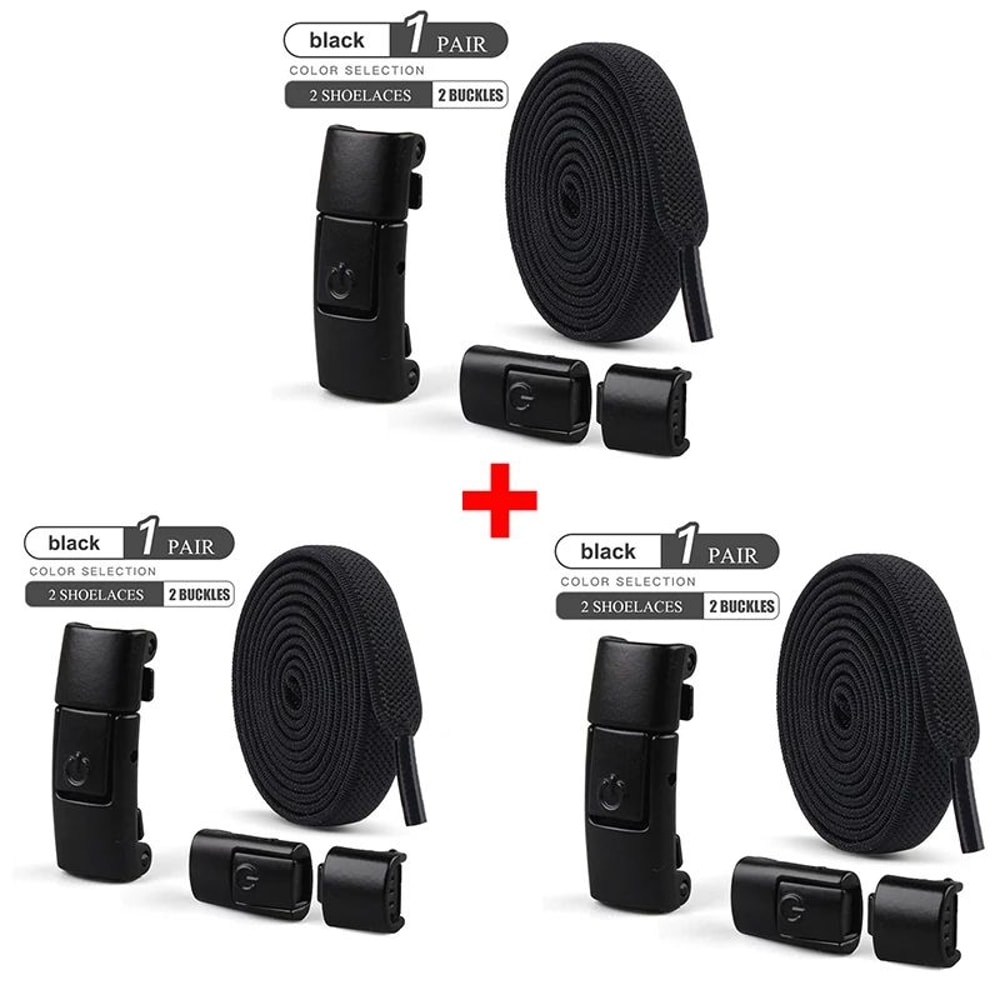 NoTie Elastic Shoelaces With Metal Press Lock Flat Sneaker Laces For Kids Adults Quick Lace Syste 29