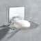 Stainless Steel Soap Holder With Suction Cup PunchFree Wall Mounted Soap Dish Rack Drain Design Lu 11