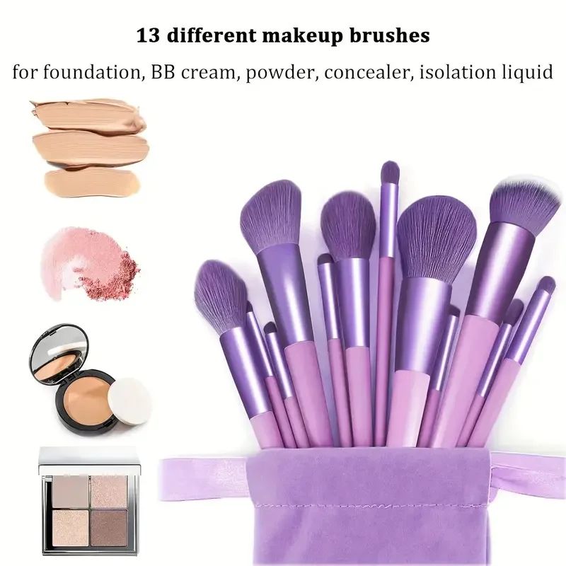 Professional Makeup Brushes Set Soft Fluffy Foundation Eyeshadow Blush Powder Brushes Full Cosmet 5