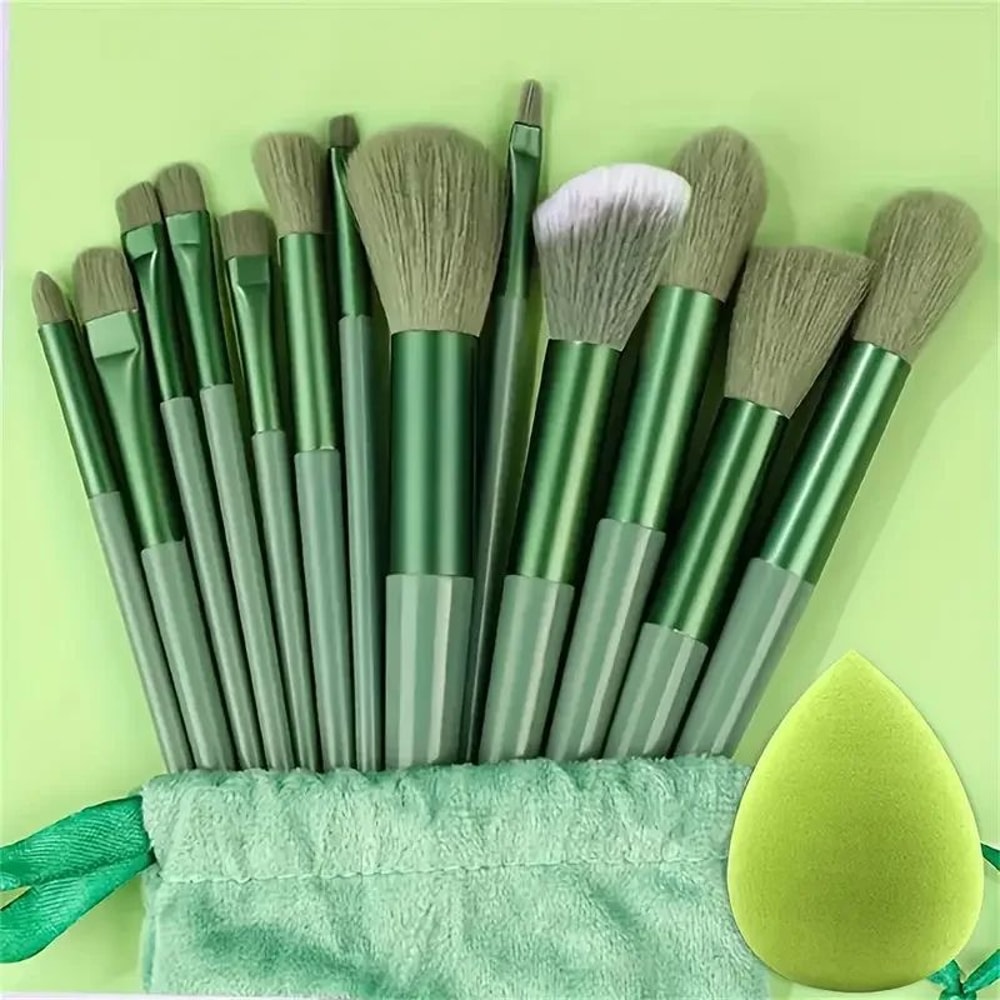 Professional Makeup Brushes Set Soft Fluffy Foundation Eyeshadow Blush Powder Brushes Full Cosmet 10