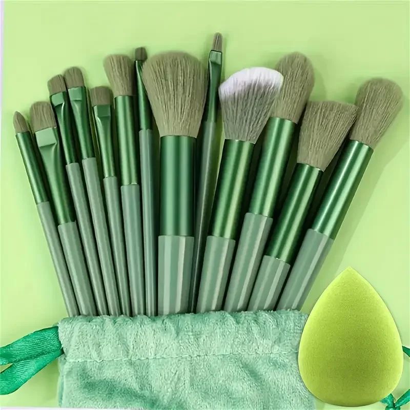 Professional Makeup Brushes Set Soft Fluffy Foundation Eyeshadow Blush Powder Brushes Full Cosmet 10